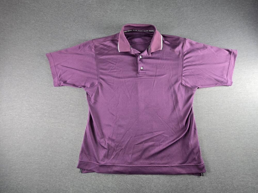 FootJoy Polo Shirt Mens XL Purple Golf Short Sleeve Jersey Performance